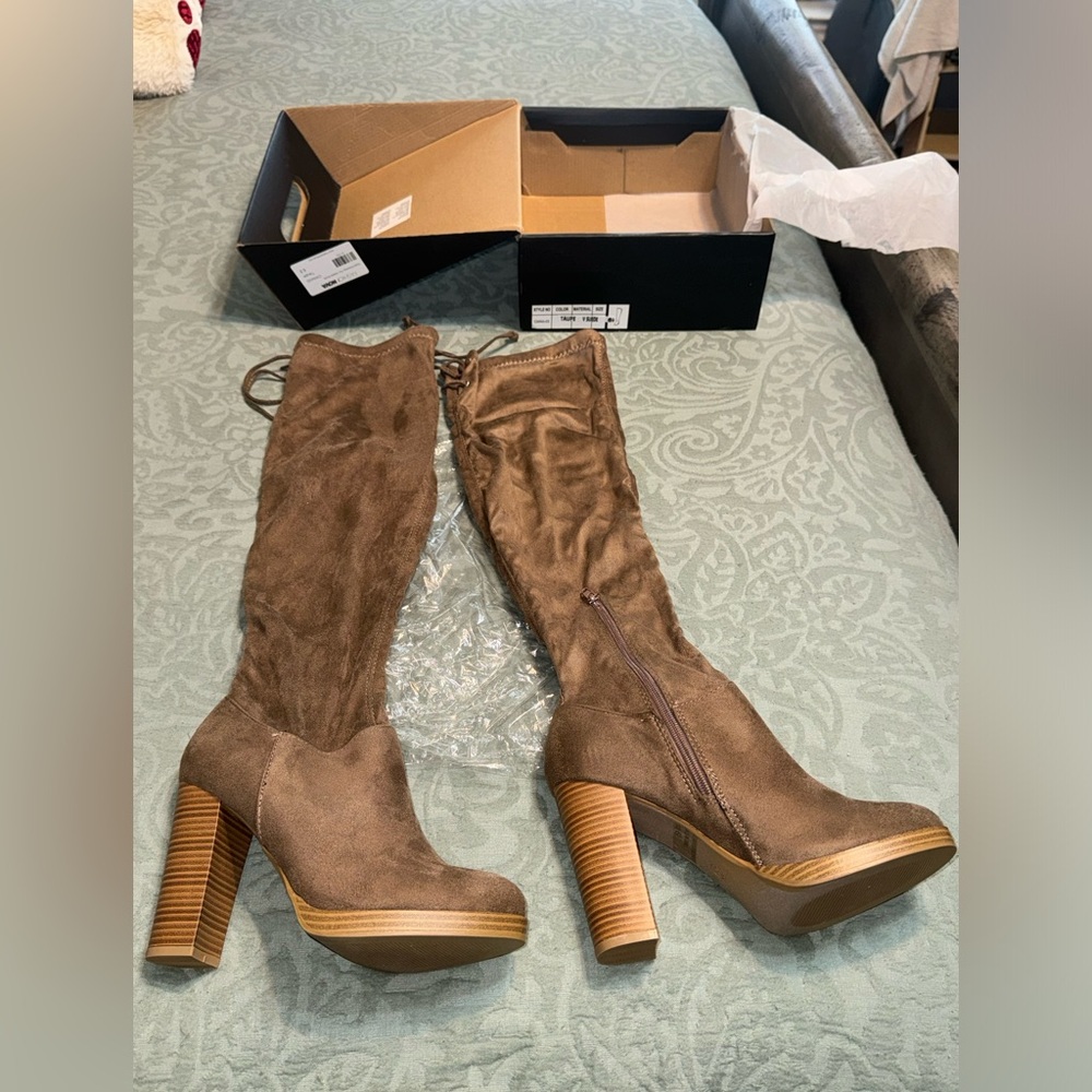 Fashion Nova Thigh High Boots Brown